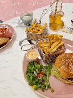 Chicken Burger with Cajun Fries